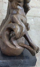 Hot Cast Venus Resting on Moon by Reiner Bronze Sculpture