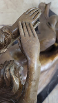 Hot Cast Venus Resting on Moon by Reiner Bronze Sculpture