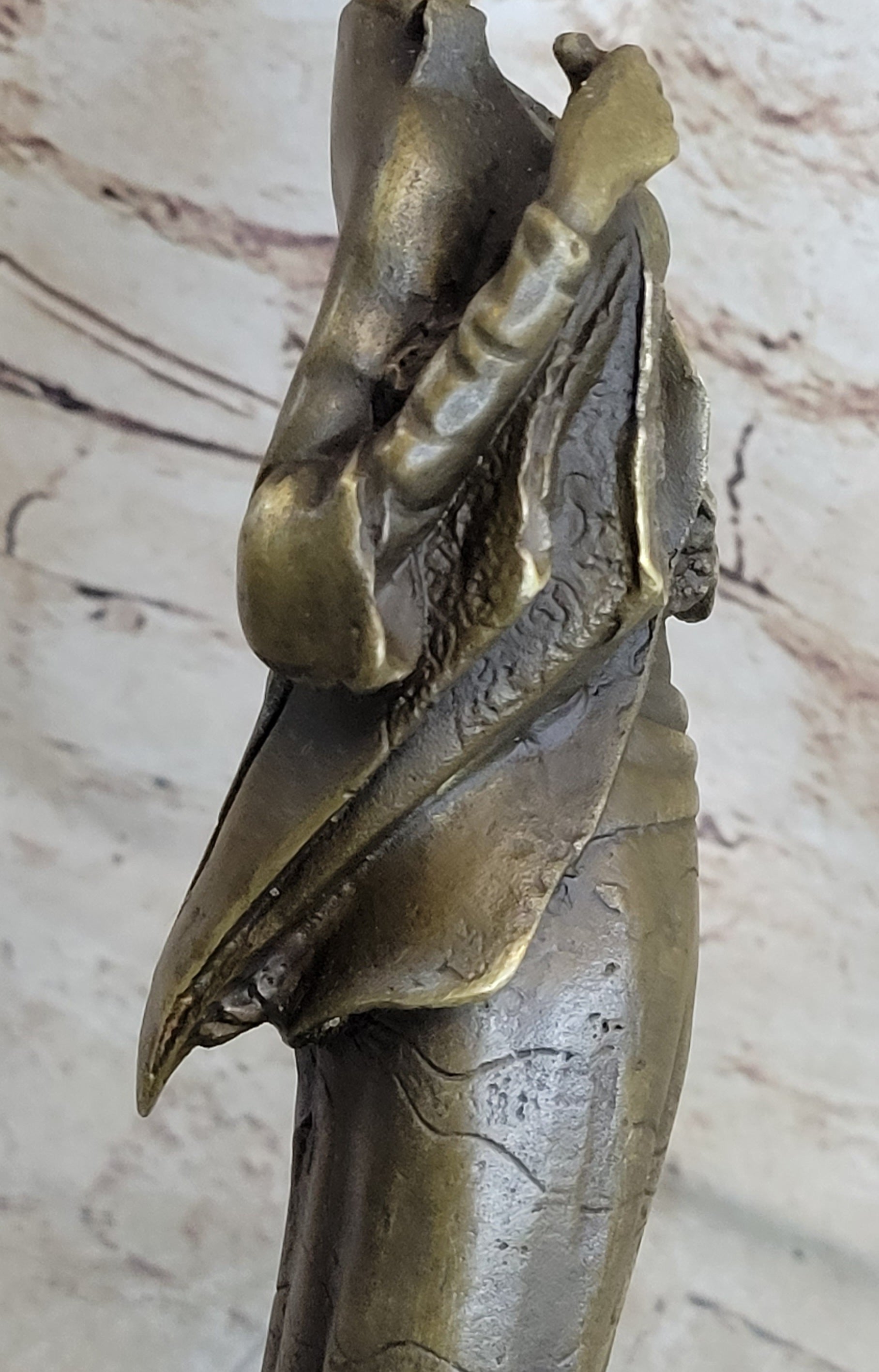 Signed Kassin Maiden Bronze Lady Sculpture