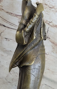 Signed Kassin Maiden Bronze Lady Sculpture