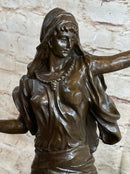 Middle Eastern Arabian Persian Dancer Girl Bronze Sculpture