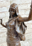 Middle Eastern Arabian Persian Dancer Girl Bronze Sculpture