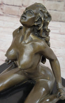Signed Hot Cast Wicked Sex Game Bondage Girl Bronze Sculpture