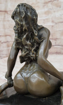 Signed Hot Cast Wicked Sex Game Bondage Girl Bronze Sculpture