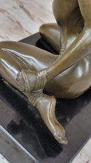 Signed Hot Cast Wicked Sex Game Bondage Girl Bronze Sculpture