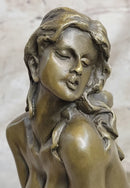 Bronze Sculpture Statue Signed Odegaard Abstract Modern Art Female Erotic Nude Figure