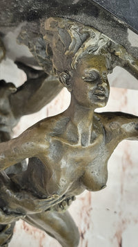 Abstract Bronze Nude Couple Sculpture – Highly Erotic Embrace Statue by Olaf Odegaard