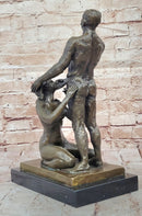 Sexy Erotic Sculpture Nude Girl Man Provocative Bronze Statue Sculpture Sex Deco