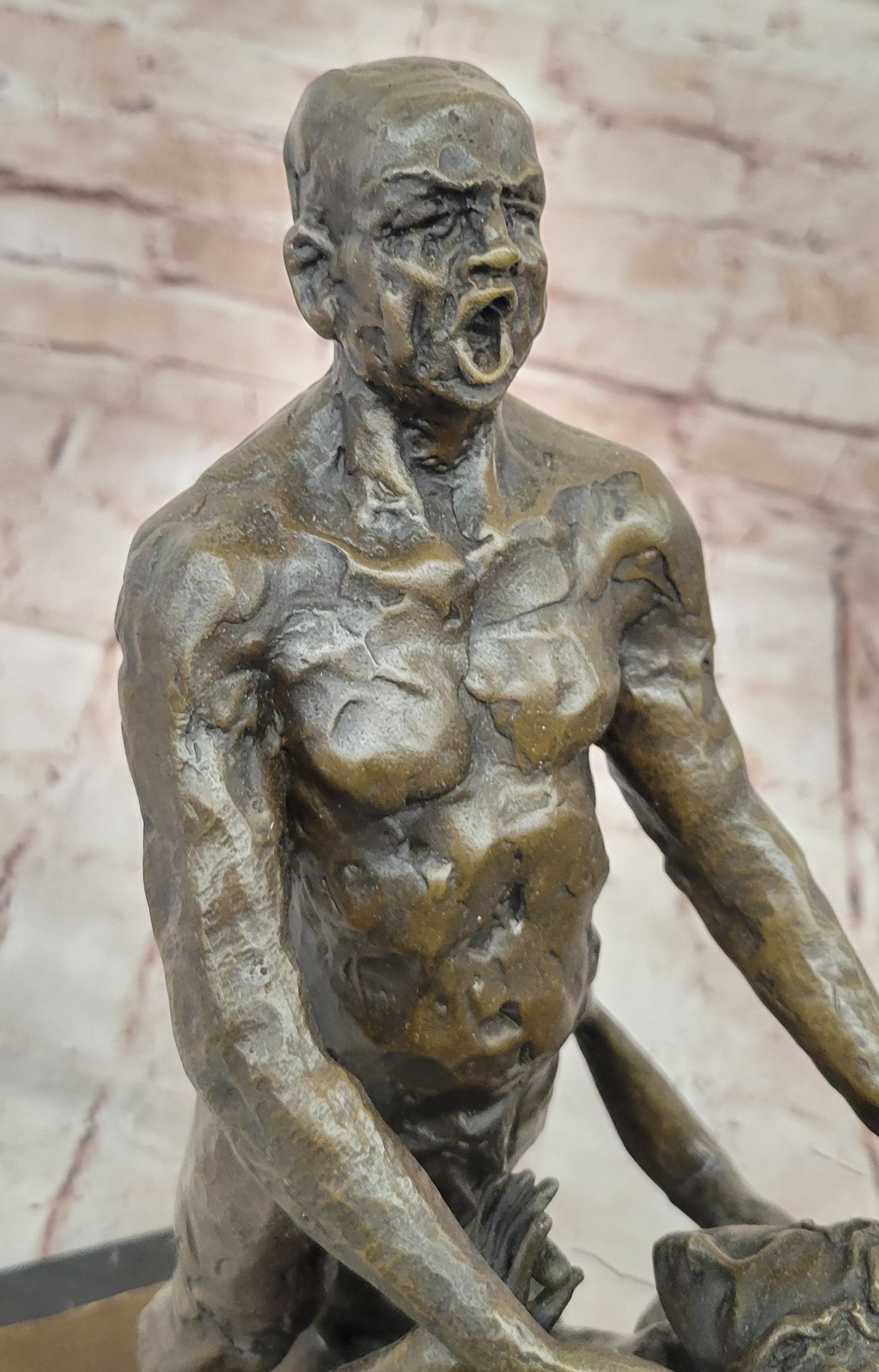 Sexy Erotic Sculpture Nude Girl Man Provocative Bronze Statue Sculpture Sex Deco