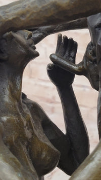 Sexy Erotic Sculpture Nude Girl Man Provocative Bronze Statue Sculpture Sex Deco