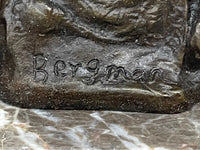 Hot Cast Bronze Arabian Camel Rider on Marble Base