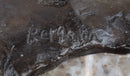 Arabian Man Riding Camel Bronze Sculpture on Marble Base