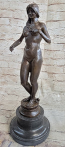 Eve in the Garden of Eden Nude Bronze Sculpture Art