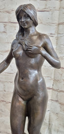 Eve in the Garden of Eden Nude Bronze Sculpture Art