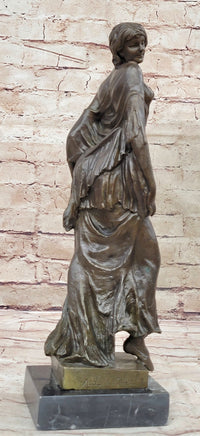Semi Nude Classical Female Figure Bronze Sculpture by Aldo Vitaleh