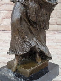 Semi Nude Classical Female Figure Bronze Sculpture by Aldo Vitaleh