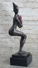 Limited Edition Signed Aldo Vitaleh Clown Jester Bronze