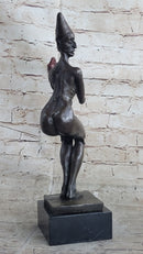 Limited Edition Signed Aldo Vitaleh Clown Jester Bronze