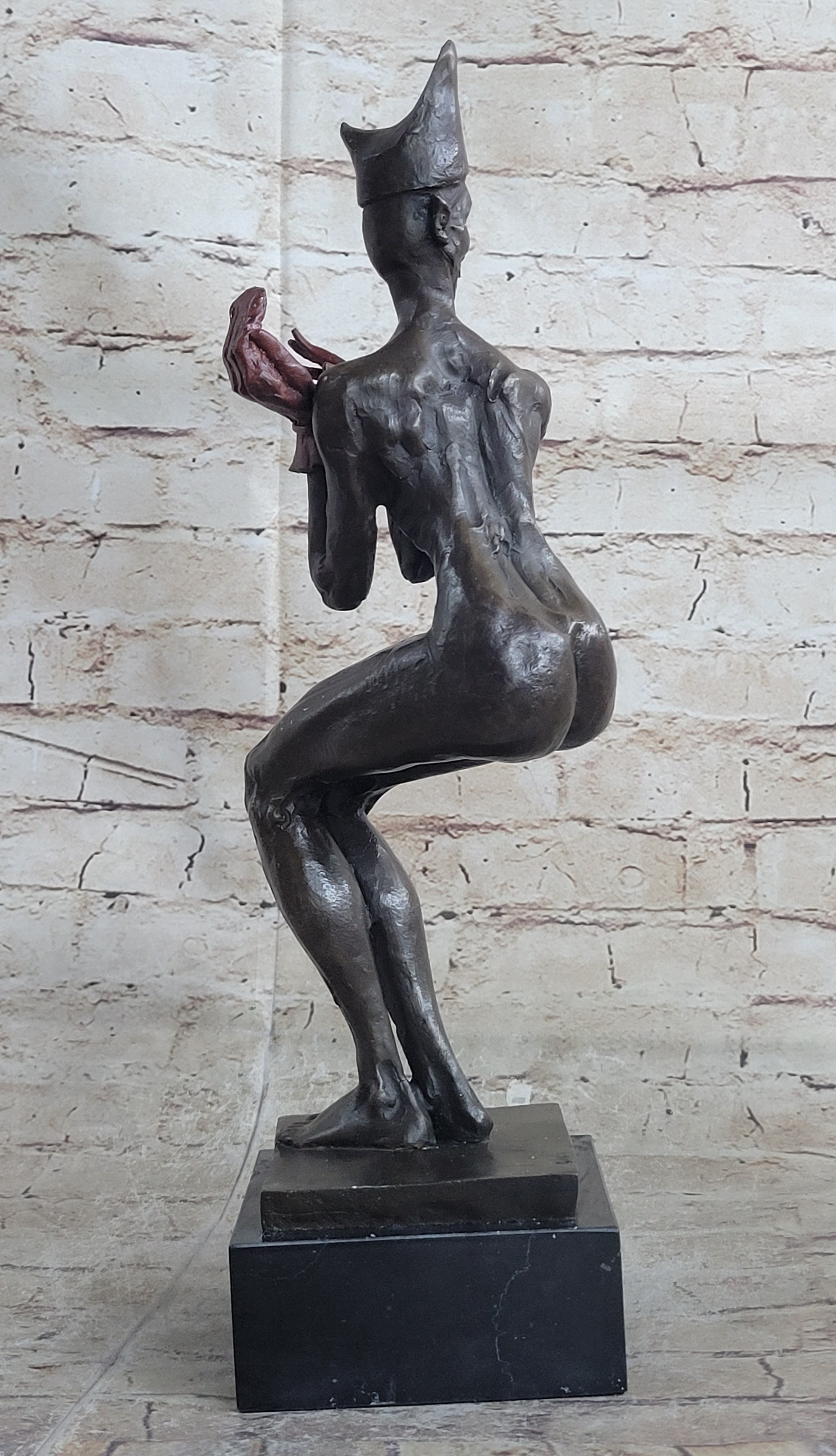 Limited Edition Signed Aldo Vitaleh Clown Jester Bronze