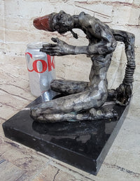 Grotesque Evil Monster Zombie Nude Figure Bronze Sculpture Art