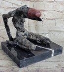 Grotesque Evil Monster Zombie Nude Figure Bronze Sculpture Art