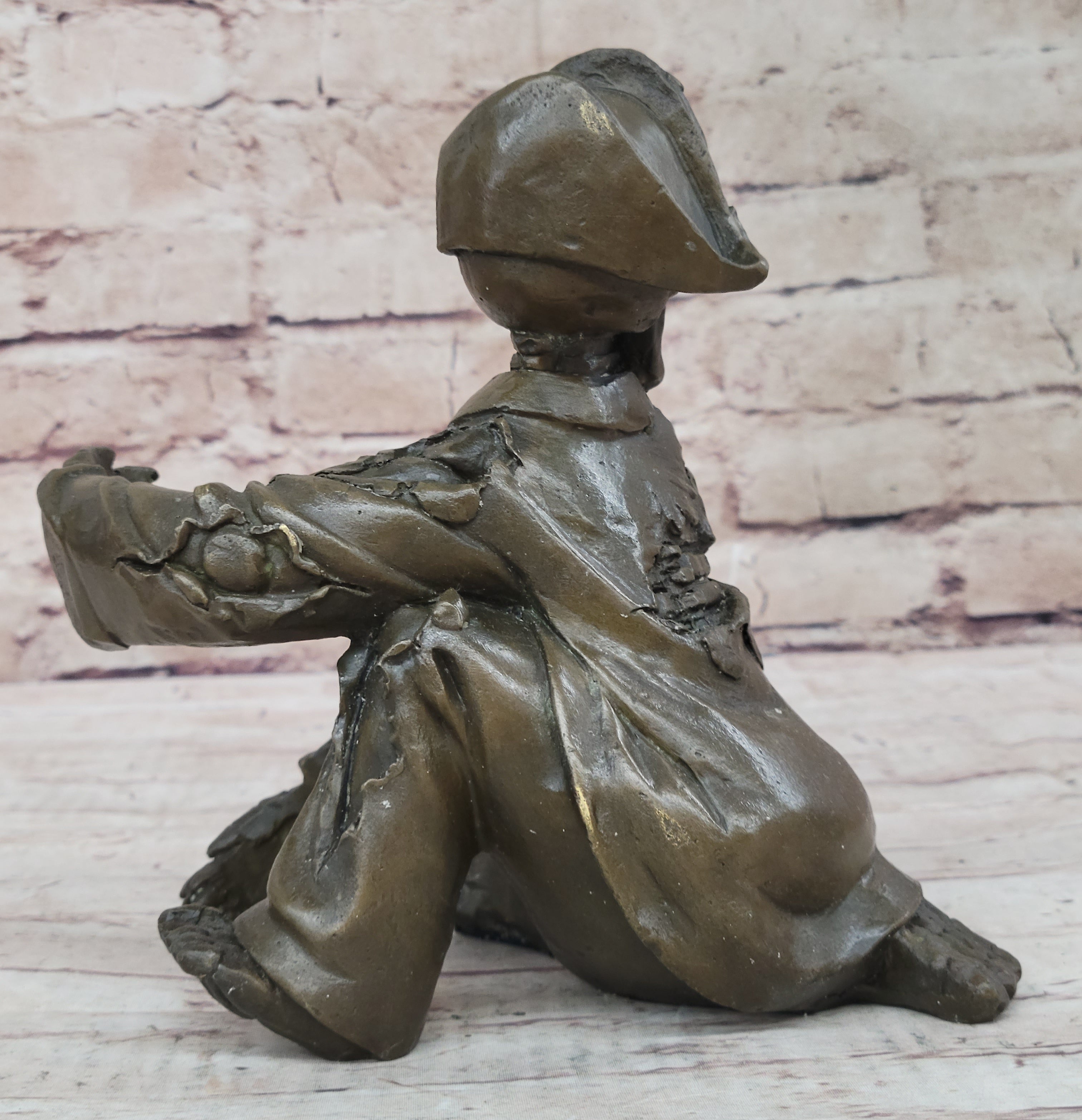 Pirate Skeleton Wine Holder Bronze Sculpture