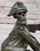 Pirate Skeleton Wine Holder Bronze Sculpture