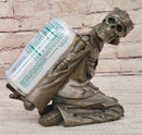 Art Deco Gothic Large Skeleton Skull Wine Holder