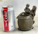 Skeleton Embracing Nude Nymph Pen Holder Key Storage Bronze Sculpture Statue Art