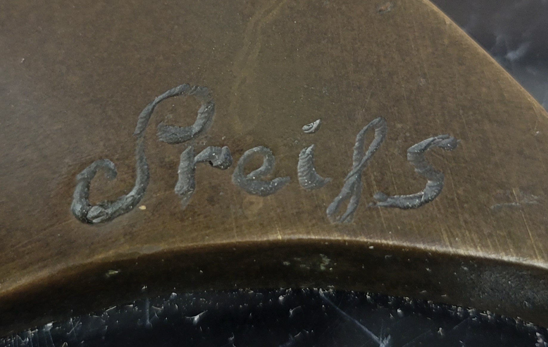 Ice Skater Hot Cast Bronze Female on Marble Base