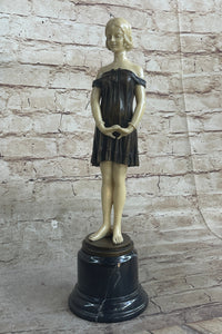 Bronze Sculpture Signed Chiparus Faux Artwork