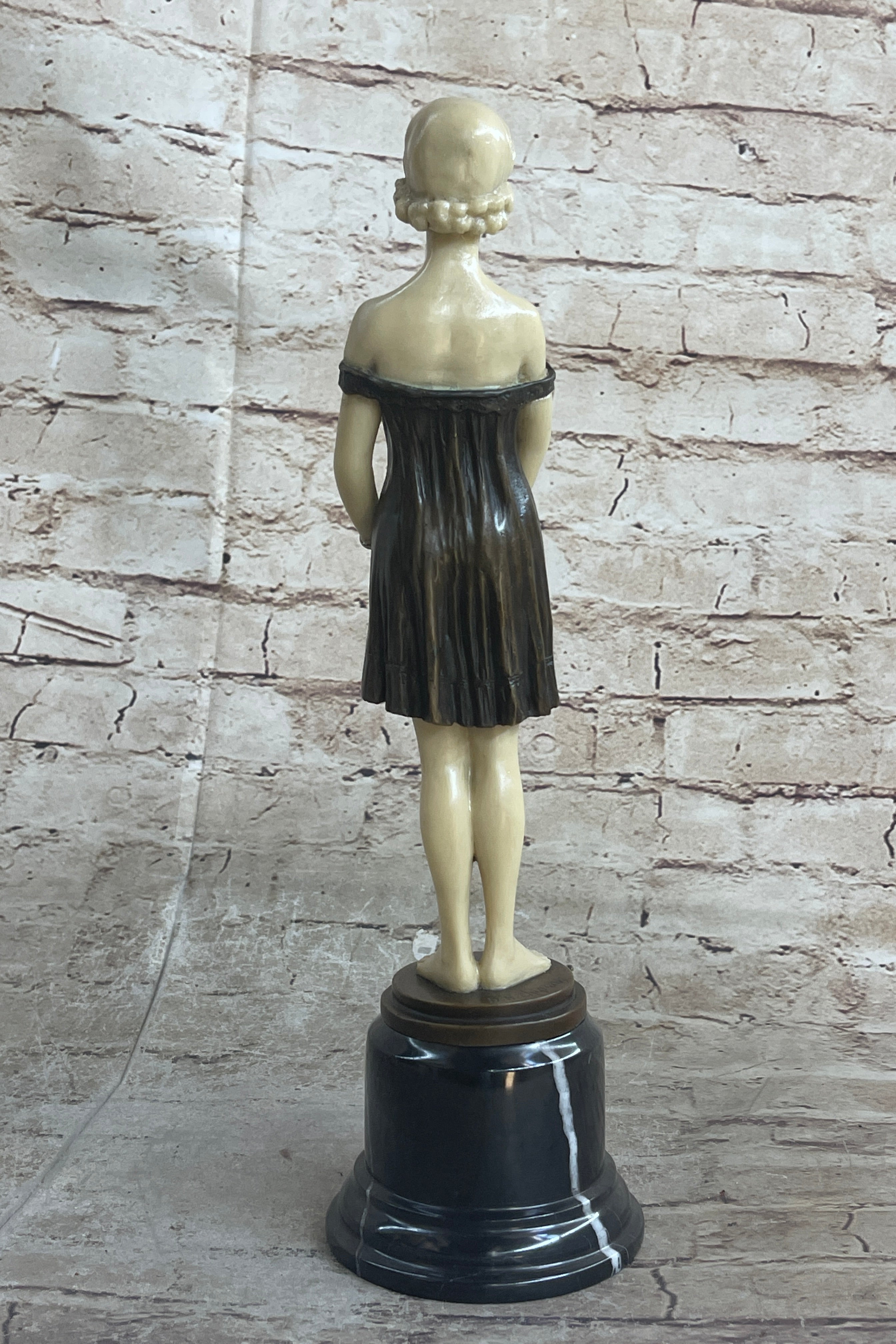 Bronze Sculpture Signed Chiparus Faux Artwork
