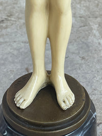 Bronze Sculpture Signed Chiparus Faux Artwork