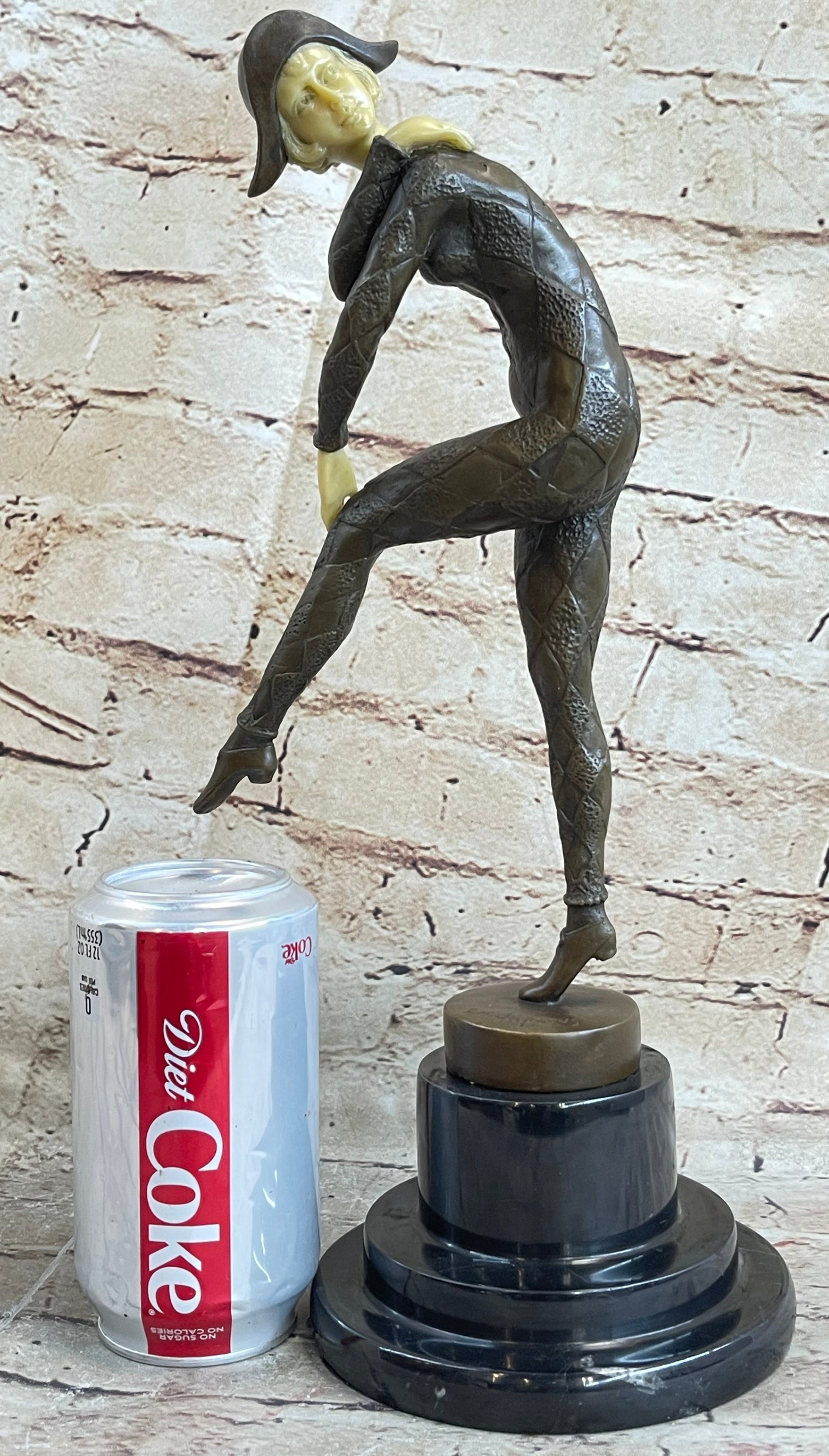 Signed D.H. Chiparus Napoleon Dancer Bronze Marble Sculpture