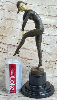 Signed D.H. Chiparus Napoleon Dancer Bronze Marble Sculpture