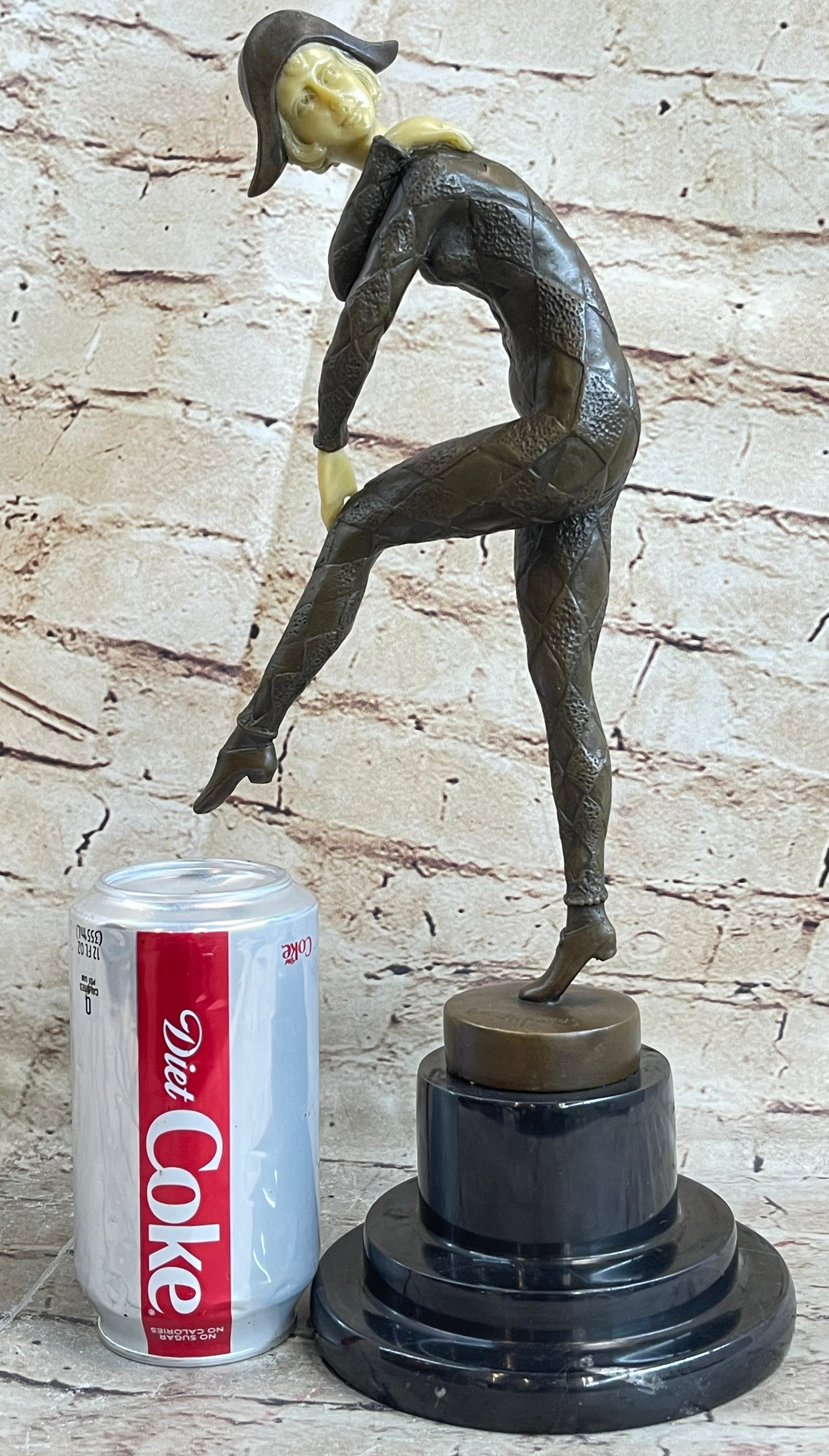 Signed D.H. Chiparus Napoleon Dancer Bronze Marble Sculpture