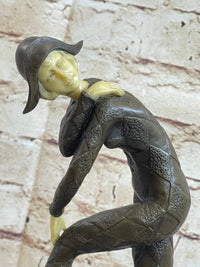 Signed D.H. Chiparus Napoleon Dancer Bronze Marble Sculpture