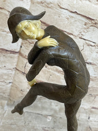 Signed D.H. Chiparus Napoleon Dancer Bronze Marble Sculpture