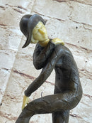 Signed D.H. Chiparus Napoleon Dancer Bronze Marble Sculpture