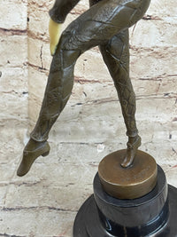 Signed D.H. Chiparus Napoleon Dancer Bronze Marble Sculpture