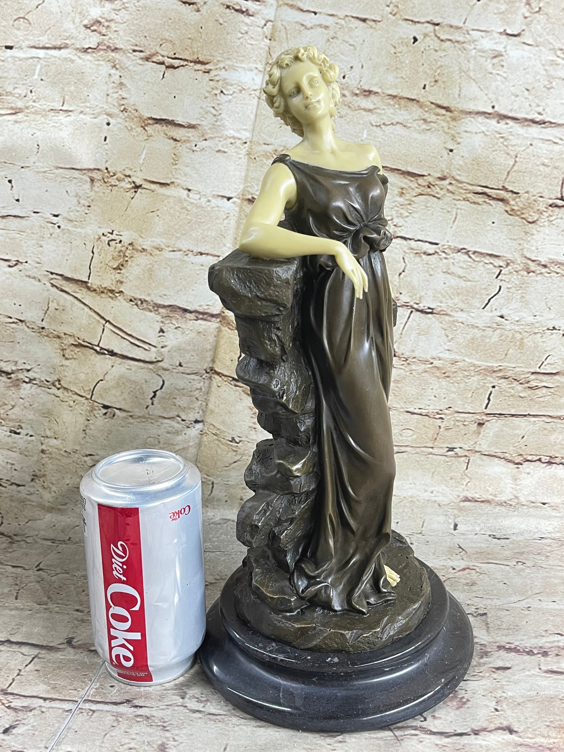 Bronze Sculpture Signed Preiss Faux Figure