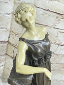 Bronze Sculpture Signed Preiss Faux Figure