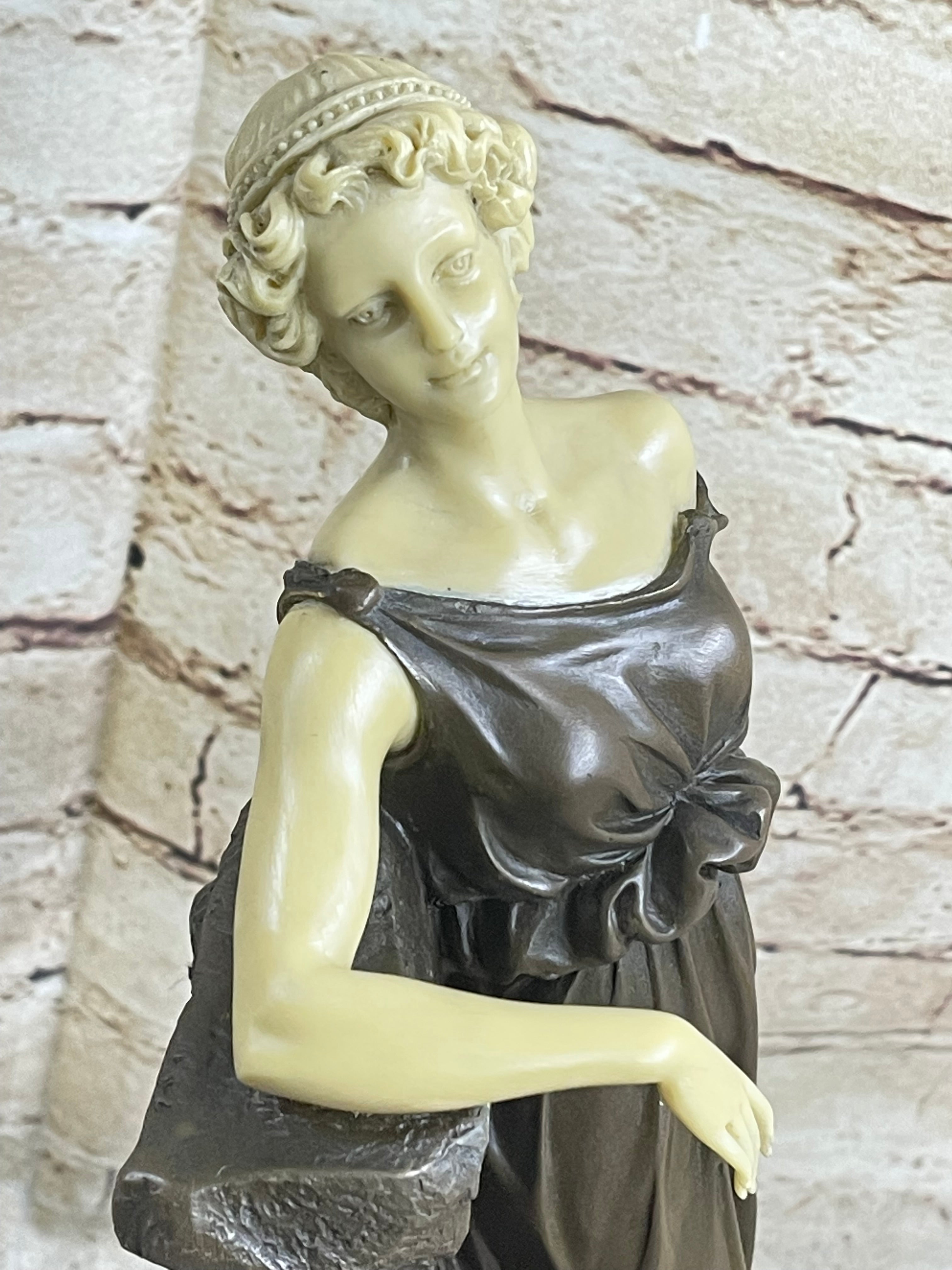 Bronze Sculpture Signed Preiss Faux Figure