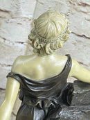 Bronze Sculpture Signed Preiss Faux Figure