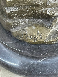 Bronze Sculpture Signed Preiss Faux Figure