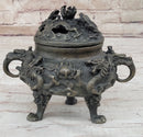 Hot Cast Bronze Dragon Incense Burner Mythical Sculpture
