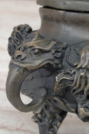 Hot Cast Bronze Dragon Incense Burner Mythical Sculpture