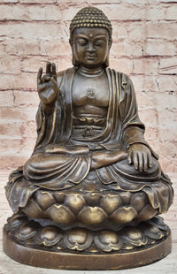 Meditating Shakyamuni Buddha Bronze Sculpture Art