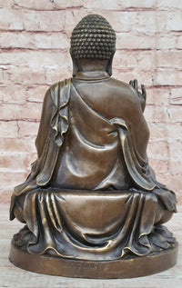 Meditating Shakyamuni Buddha Bronze Sculpture Art