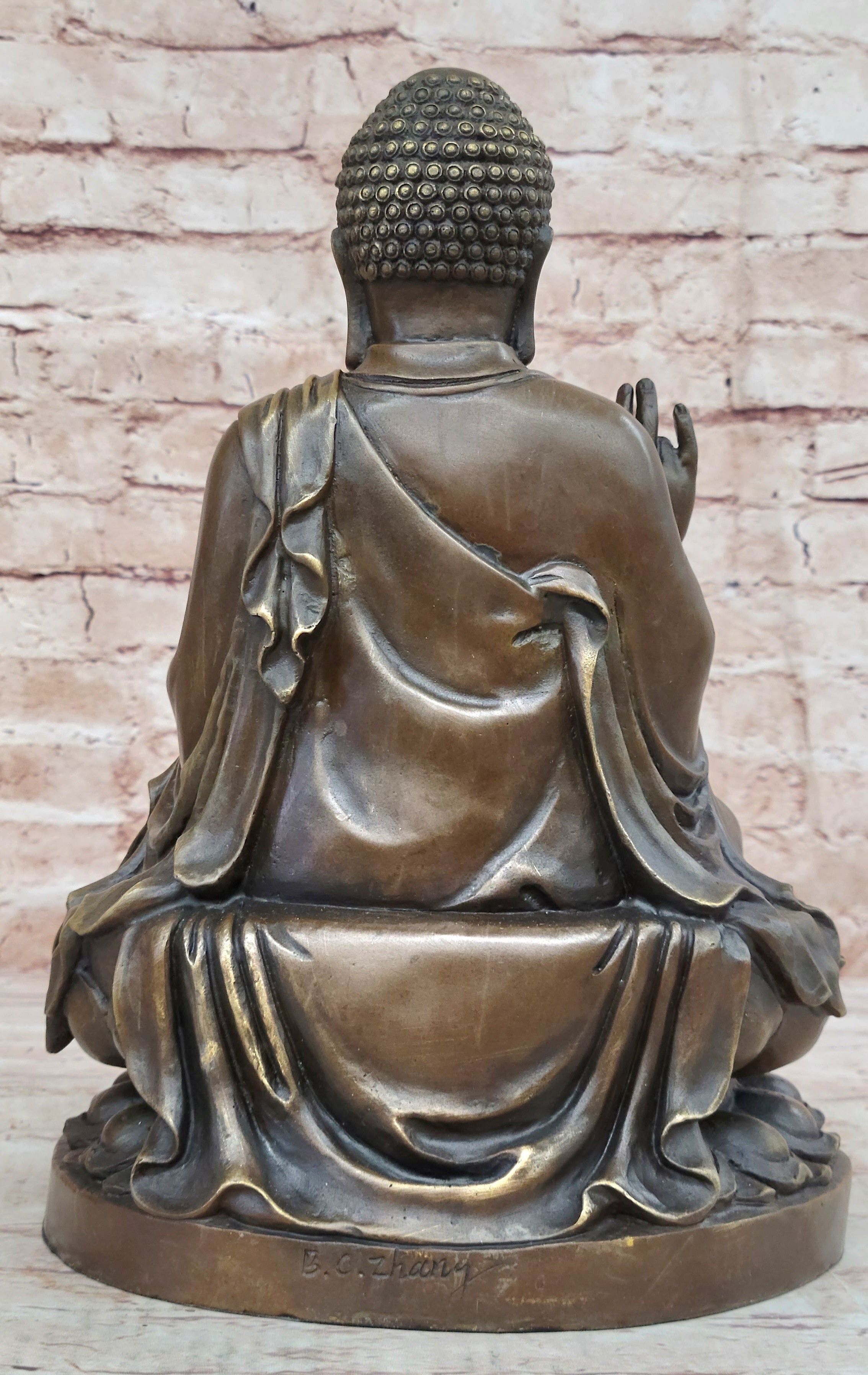 Meditating Shakyamuni Buddha Bronze Sculpture Art